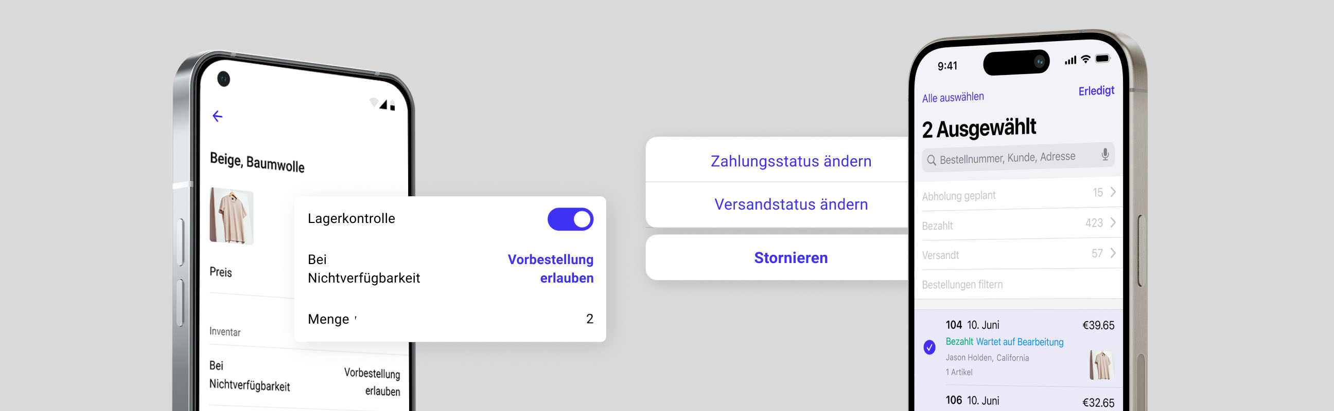 Ecwid für iPhone und Android. Dein Online-Shop auf dem Mobilgerät