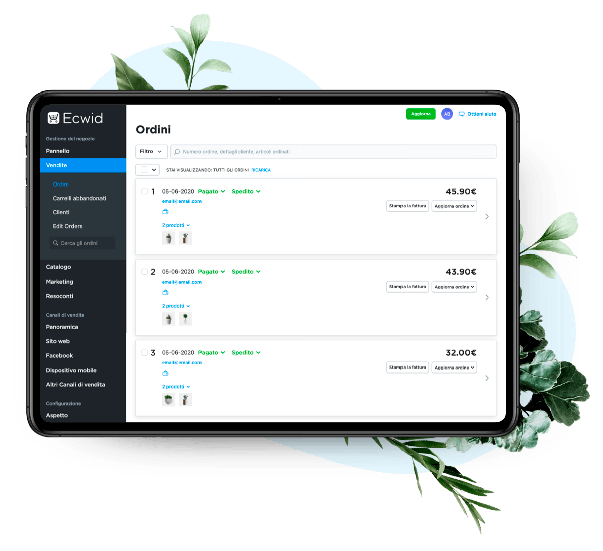 IT: Sell plants online