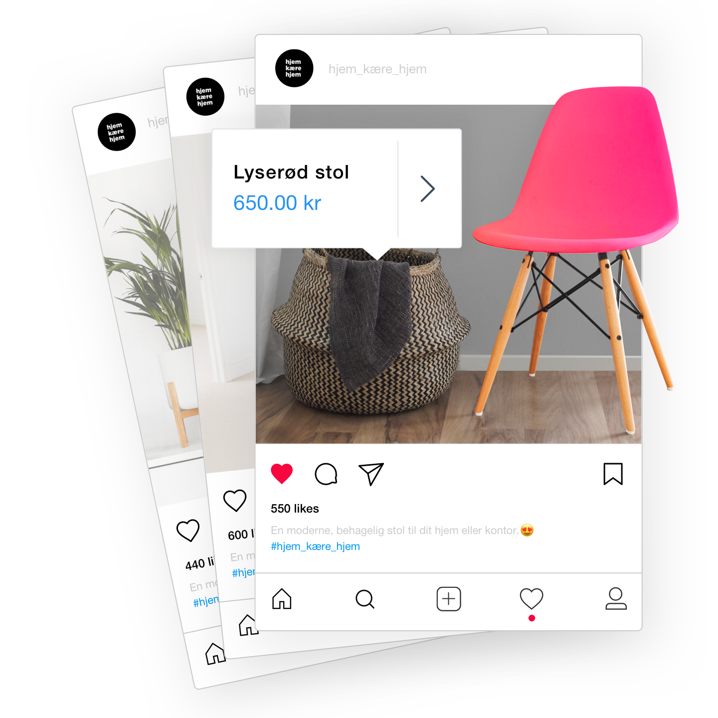 Sælg varer direkte fra din Instagram